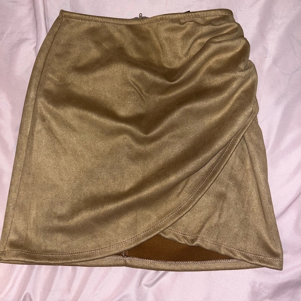 Brown Suede Skirt